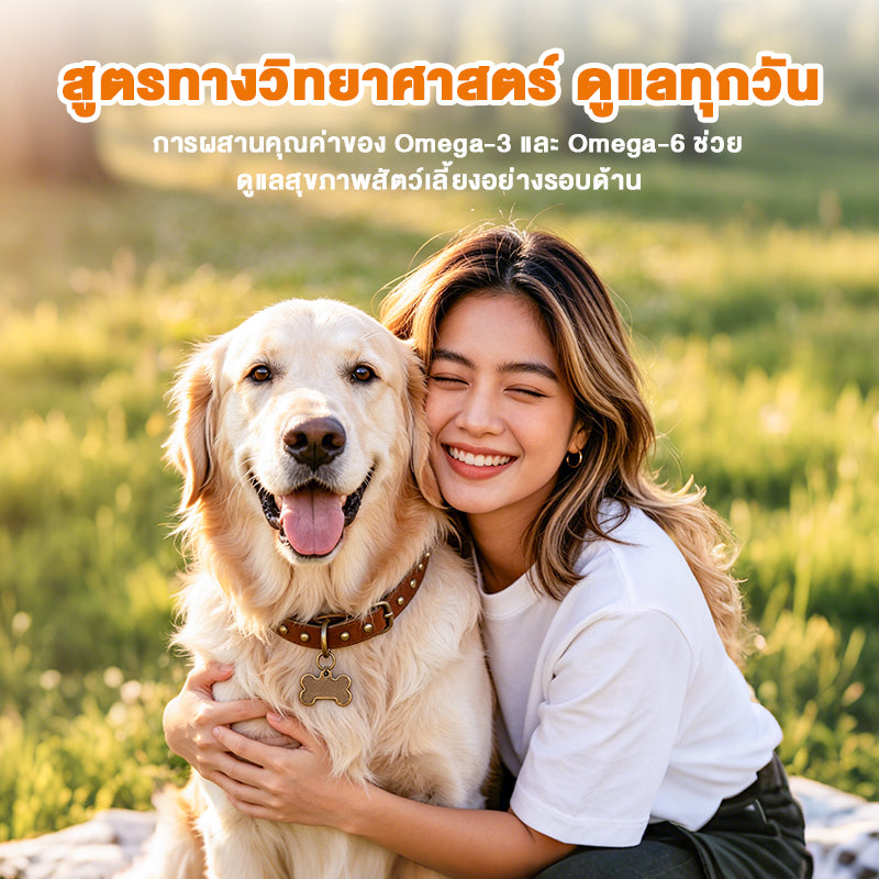 Leryia น้ำมันปลาแซลมอนนอร์เวย์ + น้ำมันคริลล์แอนตาร์กติก 99% บริสุทธิ์ บำรุงขนสวย เงางาม ลดขนร่วง เห็นผลไว สำหรับสุนัขและแมว (120ml)