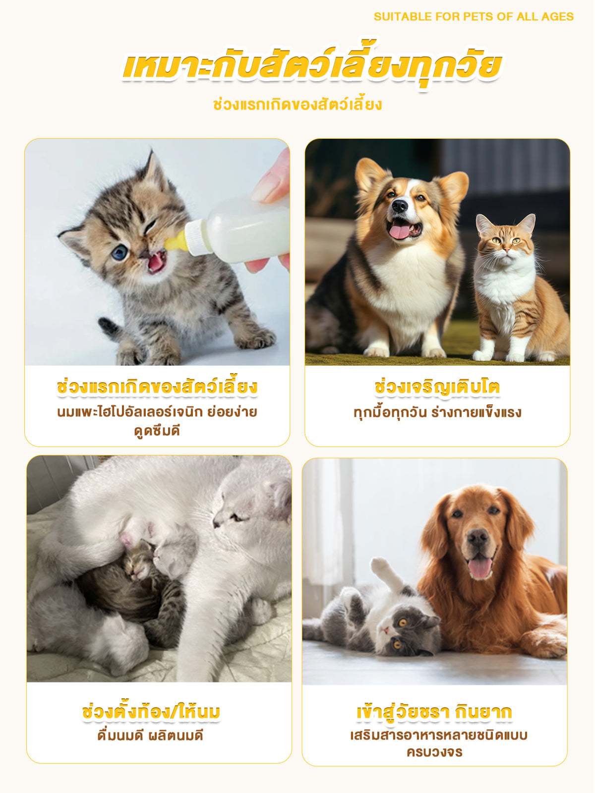 Leryia Pure Goat Milk – Imported from New Zealand, Gentle on the Stomach, Easily Digested & Absorbed, Fortified with Lactoferrin and Complete Nutrients, Suitable for All-Age Dogs & Cats, 310g